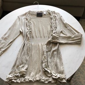 Anthropologie Cream cardigan